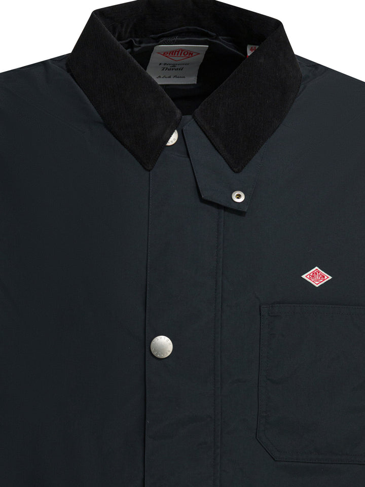Danton Lightweight Jacket With Logo Jackets and Coats - Nero | 1b9bdfeb1e0d8862cba3f000c6e291f7ff63d027