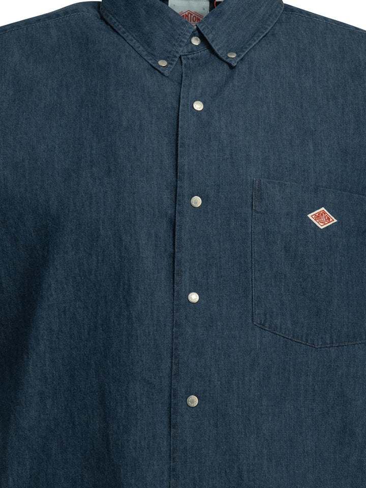 Danton Casual Denim Shirt Shirts - Blu | 68c16b135507c6bff2c3bf31573b72e3f63697ba