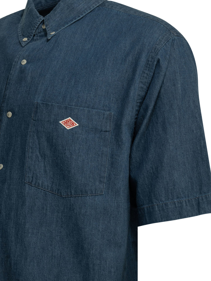 Danton Casual Denim Shirt Shirts - Blu | 91af45f534ce7c0215c57f5d1726ea7e5807e6ea