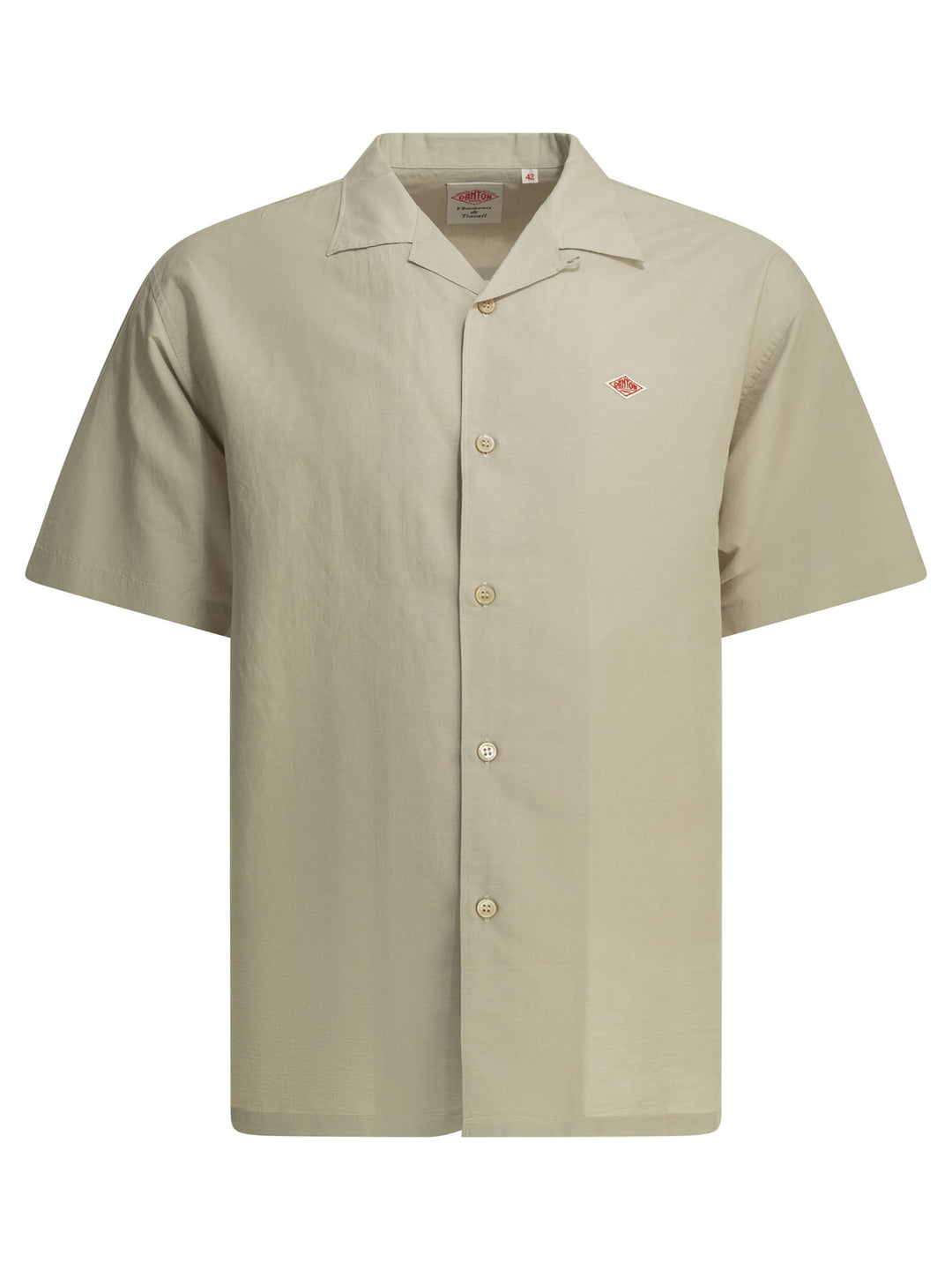 Danton Casual Cotton Linen Shirt Shirts - Beige | ca33ed9a2a18e81acac7dafad00cea9928cfae06