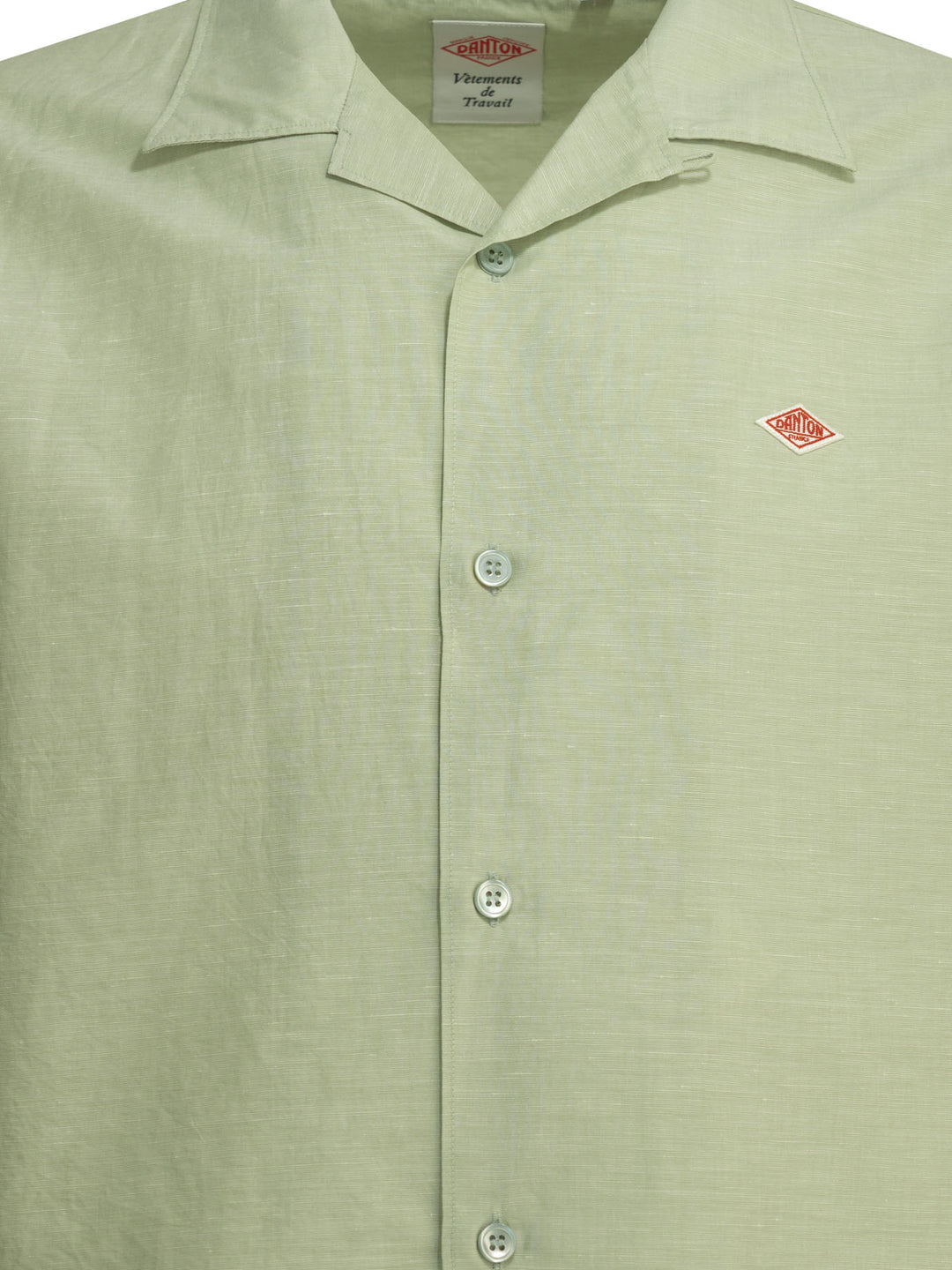 Danton Casual Cotton Linen Shirt Shirts - Verde | 887b6b48dec06971e7eef8dc84d71116a1ffb818
