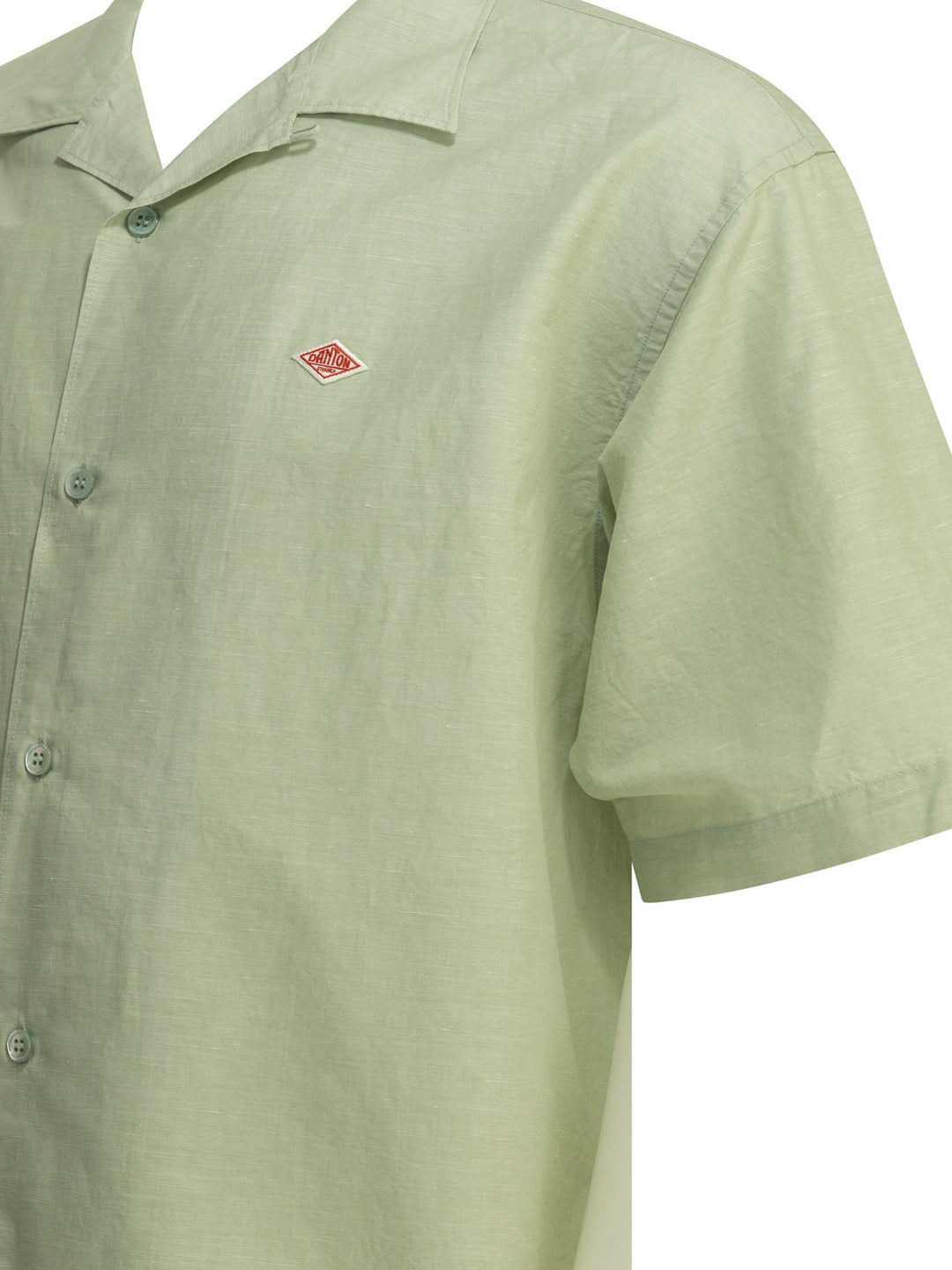 Danton Casual Cotton Linen Shirt Shirts - Verde | 94c62b51bdf6ae07365b6d0facfe426b753f2a69