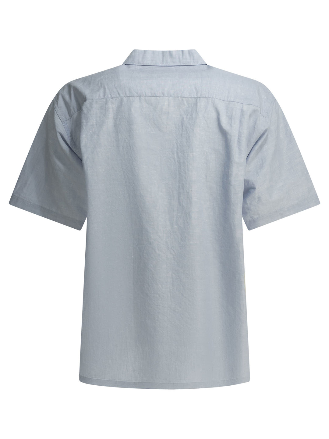 Danton Casual Cotton Linen Shirt Shirts - Light blue | f96bd61a81b21582176b065cf9fc554457073a7e