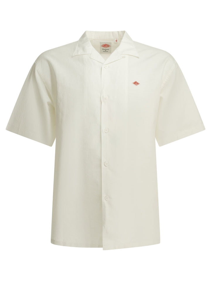 Danton Casual Cotton Linen Shirt Shirts - Bianco | bf1644a043c4836cc4dd6b32299ce348166c9be1