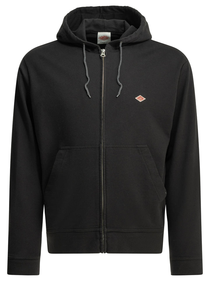 Danton Zipper Hoodie Sweatshirts - Nero | 28c37470f082566875f11727d223c8dc7e9d0804