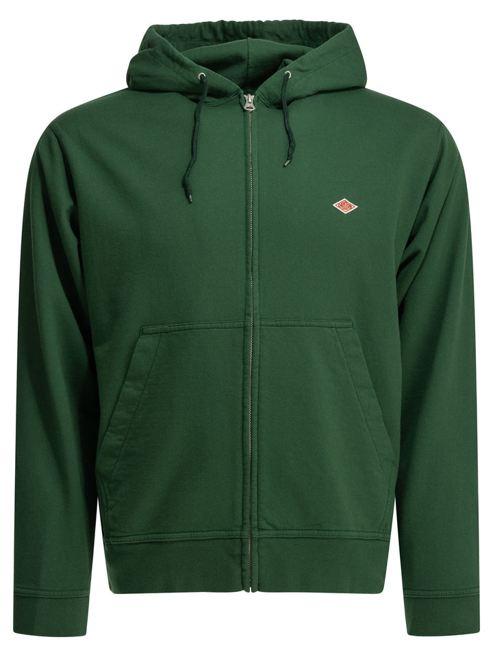 Danton Zipper Hoodie Sweatshirts - Verde | 06f208459b6802547828b808b5fc3abb6587247f