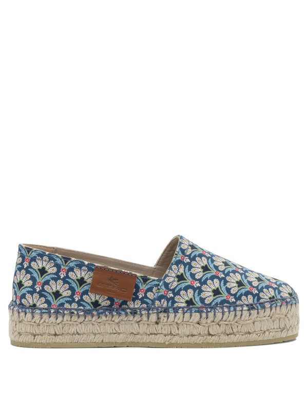 Cotton Espadrilles Blu