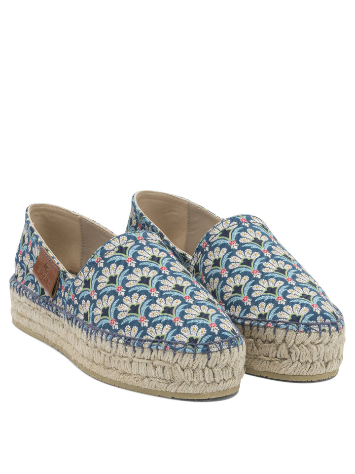 Etro Cotton Espadrilles - Blu | 9f6b07cd5ce5d8b9dafa5cc54c9995be64510fc5