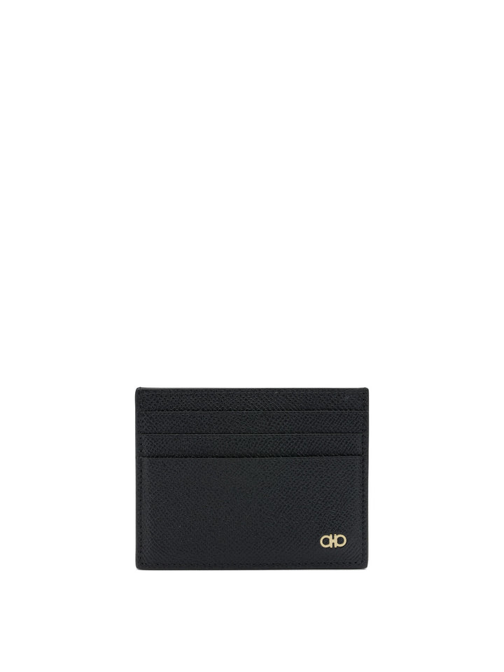 Ferragamo Gancini Cards Holder Wallets & Card holders - Nero | c37e4d716618ea620e53164cb8bc664a94a73ae9