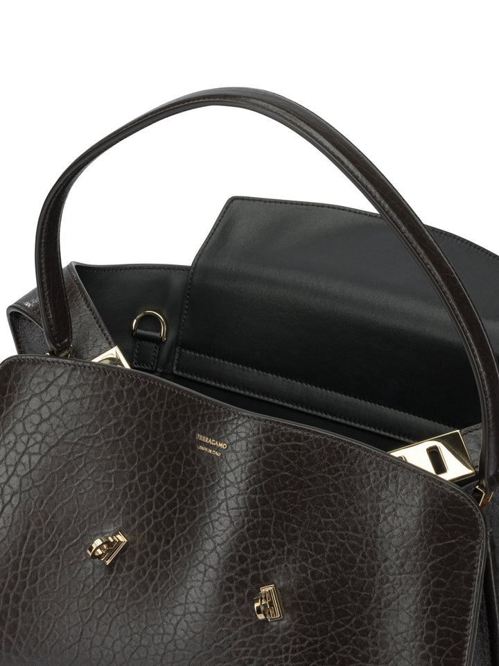Ferragamo Hug Handbags - Marrone | d91ca0f5f68b4449fec2b686c264dadd8e820dad
