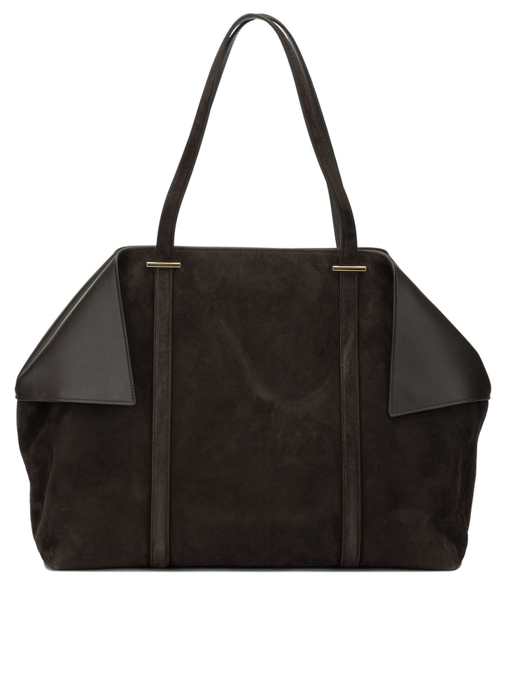 Ferragamo Large Suede Shoulder Bag Borse a Spalla e Tracolla - Marrone | aac8ac6b0bd7a2176888078bec351ffdcc1a9424