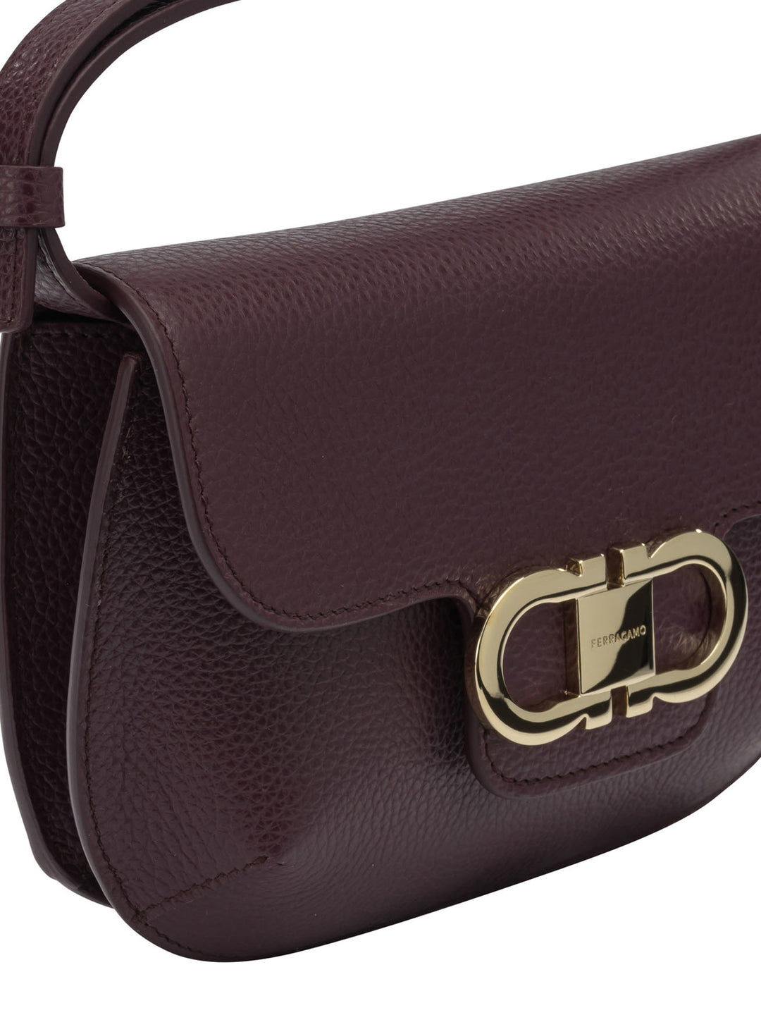 Ferragamo Double Gancini Borse a Tracolla - Viola | d80e7ad5bb86d6f014063aea01d91b038b706e86