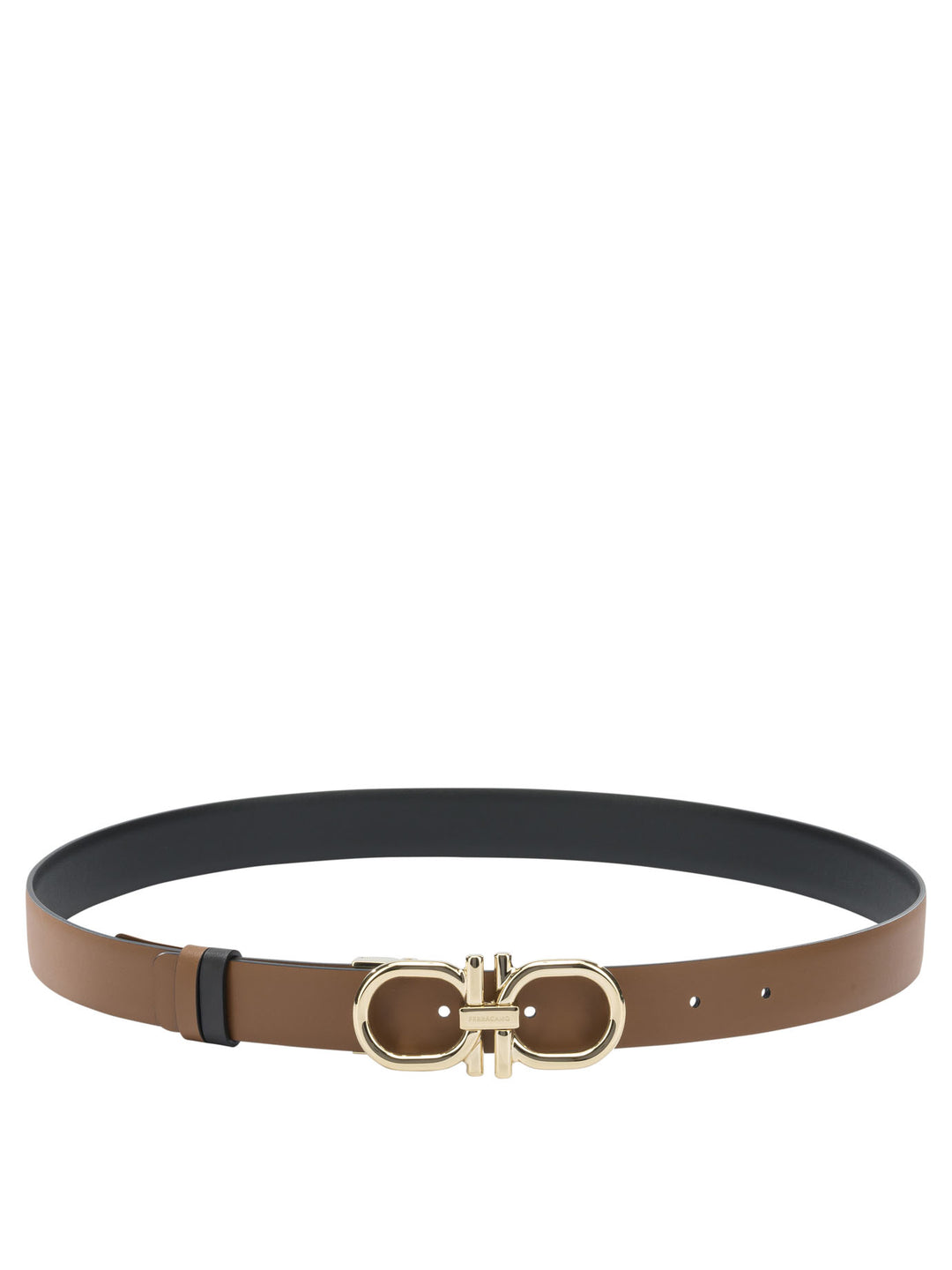 Ferragamo Leather Belt With Hooks Cinture - Marrone | d5b41154e9270904eb37f0e9a042f8ab9f9cd681