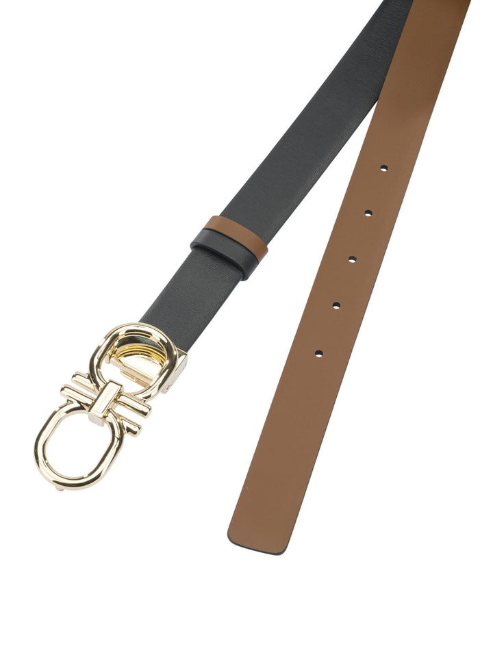 Ferragamo Leather Belt With Hooks Cinture - Marrone | 929e0d24b79c117efdeb329052cfedd0d066cd11