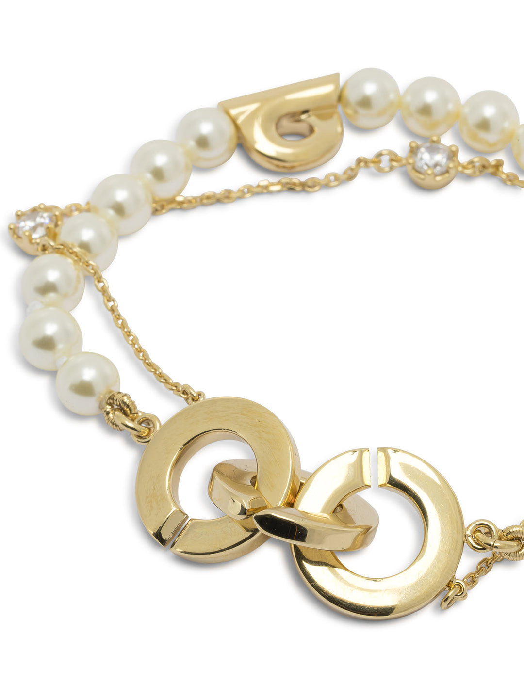 Ferragamo Double Strand Bracelet With Pearls Jewels - Oro | 0ec3f6d0f8a6fb7c1afafbe5e56041a8e8cd1fbc