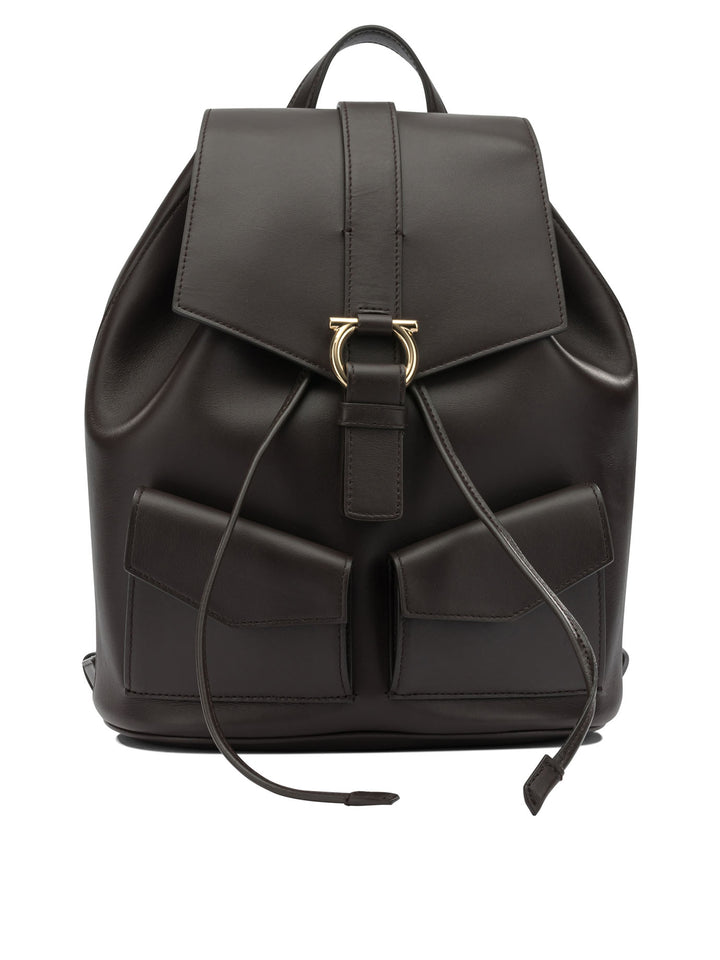 Ferragamo Casual Leather Backpack Zaini e Valigie - Marrone | 416095f6413b4f57d29dec6e2901319b1175649b
