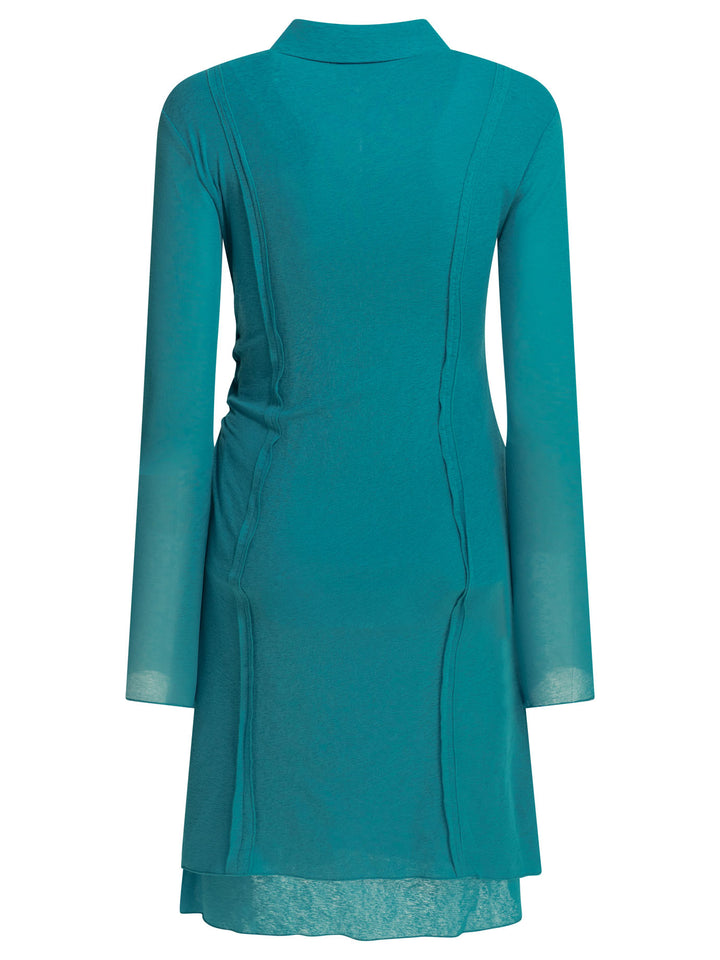 Ganni Short Chemise Dress Abiti - Light blue | d6d7aa4e103e599dd7a8247c28ebc550c23760d4