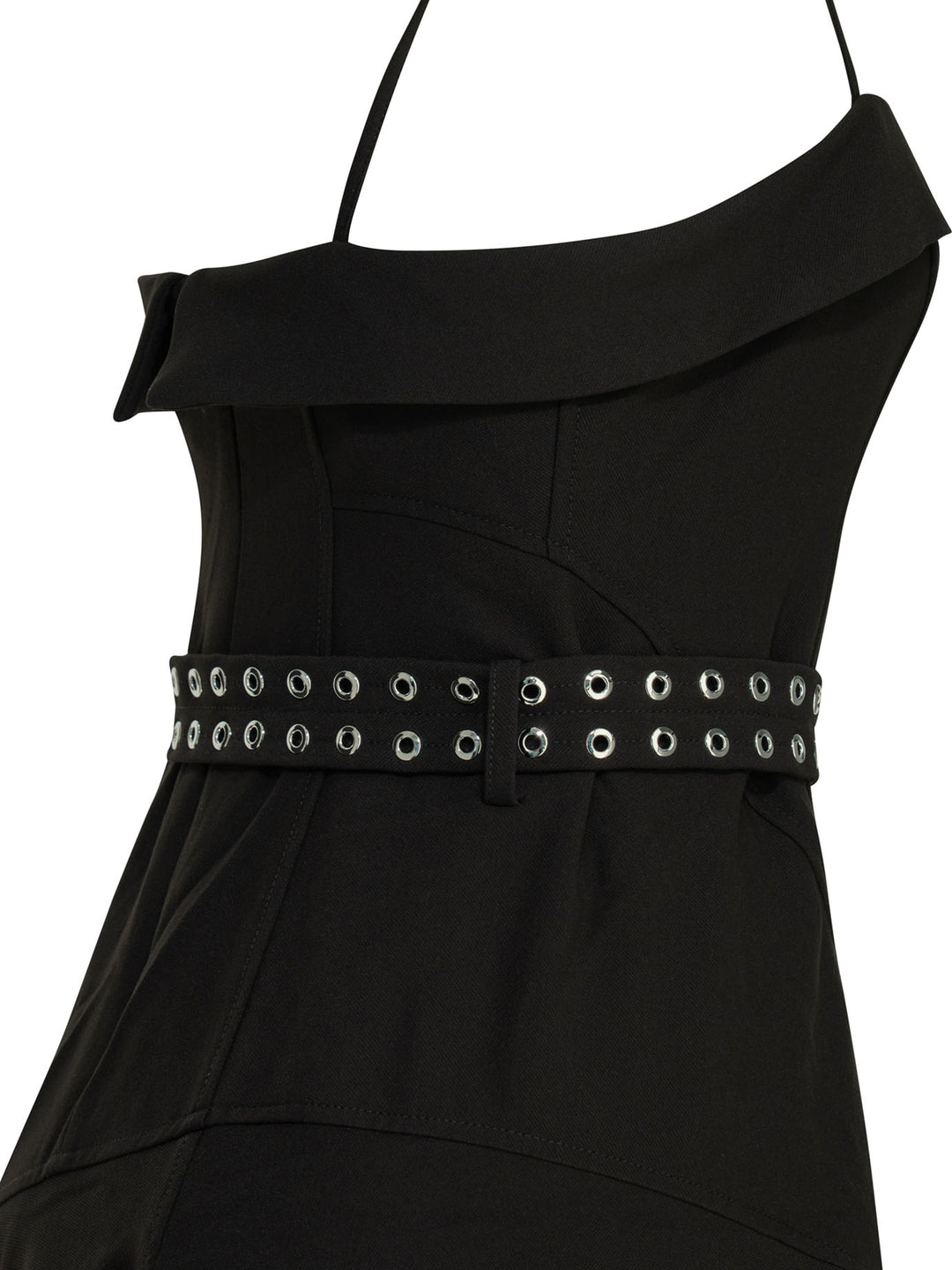 Ganni Long Flared Dress Abiti - Nero | 4043ac299d43fae94528cf581c4aa1ff504a6286