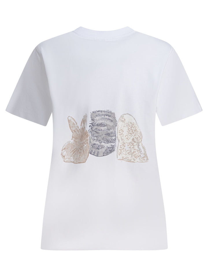 Ganni Cute Animals T-shirts - Bianco | 3d97b22c9920a86736984ca4096ac89a25b5d580