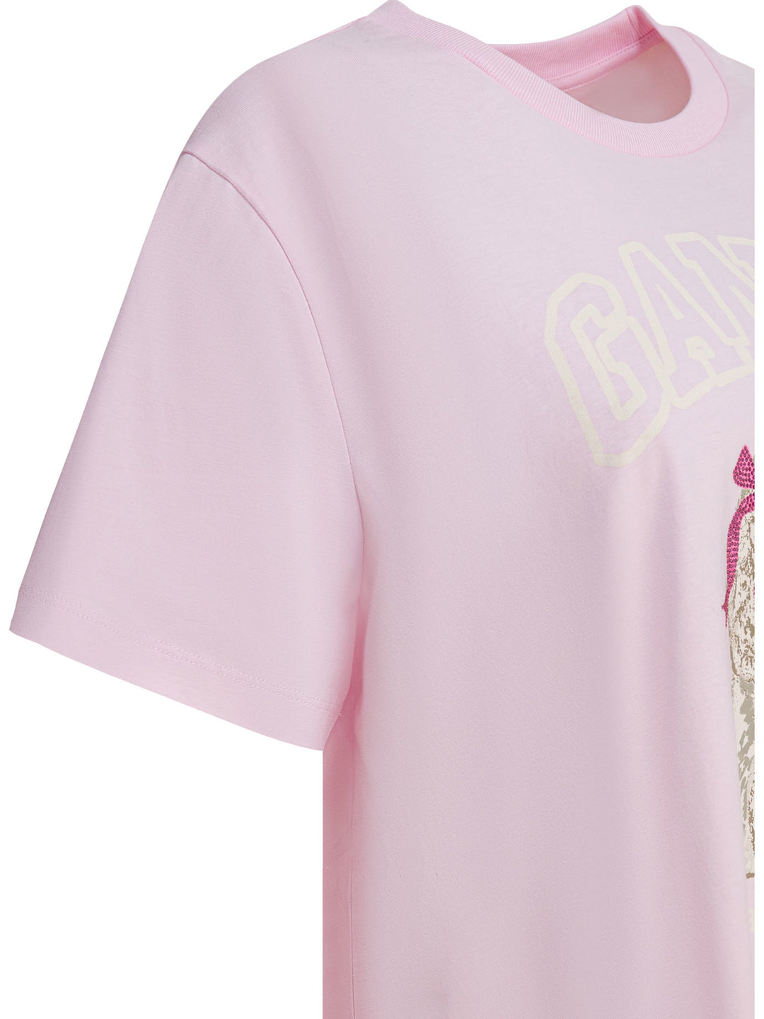 Ganni Poddle T-shirts - Rosa | 478390b9e538a6013fb2e1d953a7497786f822f5