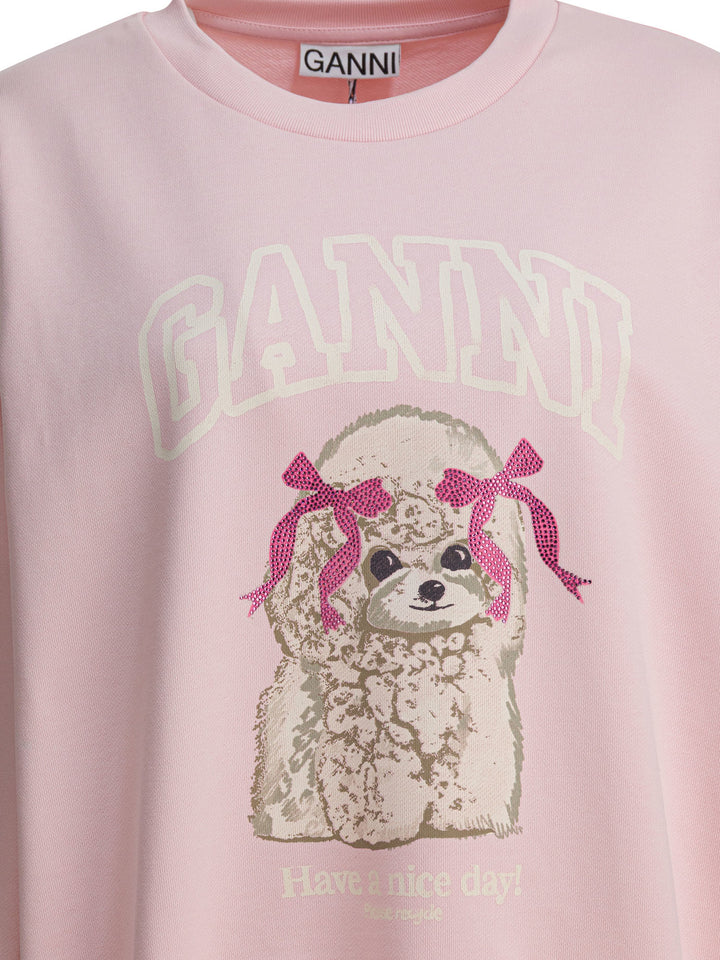 Ganni Puddle Sweatshirts - Rosa | bb8dc1e0e12df94114ac0da835632306a5f0b3fe