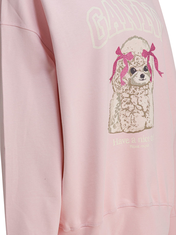 Ganni Puddle Sweatshirts - Rosa | f3ecbe3e53ee1ecdd4b86614e87ce15cc328965d