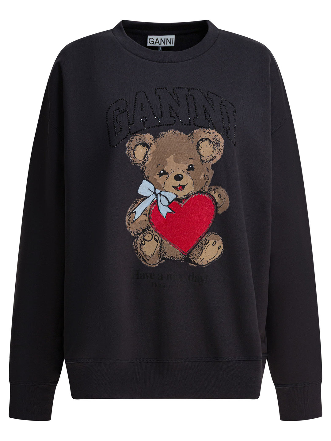 Ganni Bear Sweatshirts - Nero | 4c2ce308bee7a79eb76d1763eaac22ceab9e5a4e