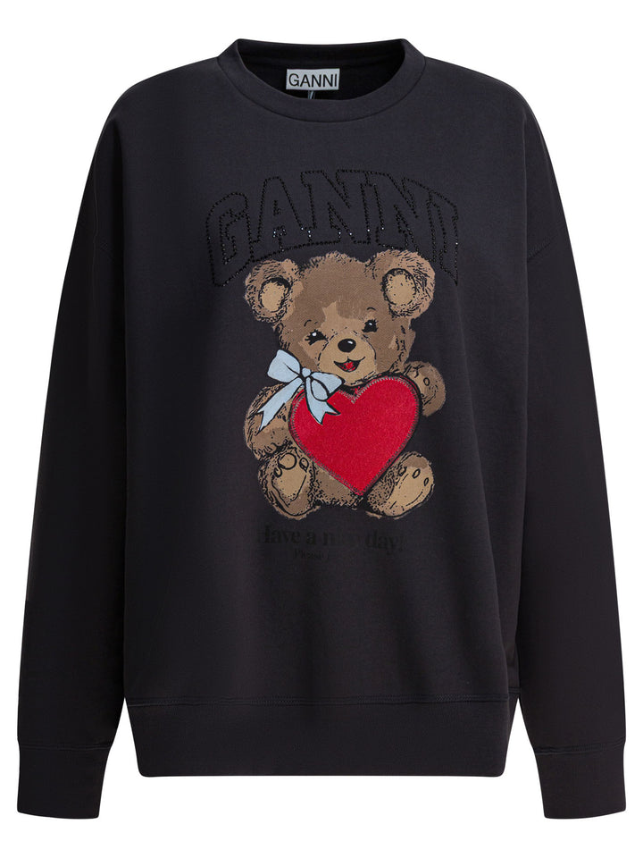 Ganni Bear Sweatshirts - Nero | 4c2ce308bee7a79eb76d1763eaac22ceab9e5a4e