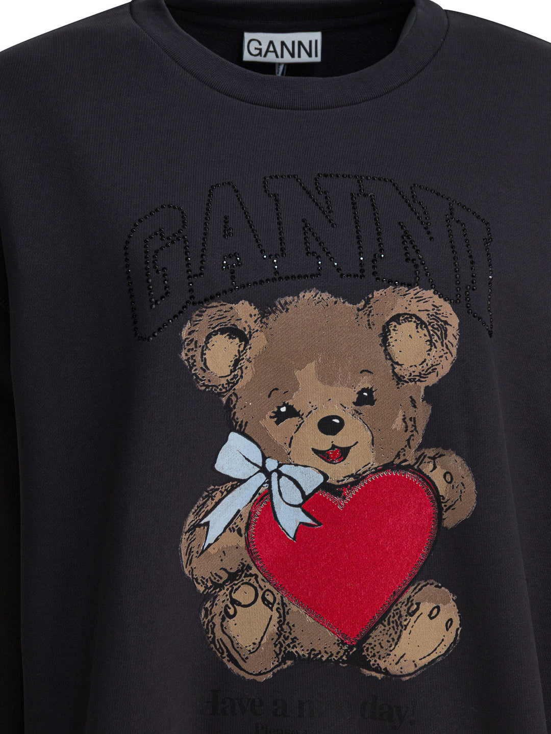 Ganni Bear Sweatshirts - Nero | 6d27584a3ddcea46facf834db6002e6745fe9e69