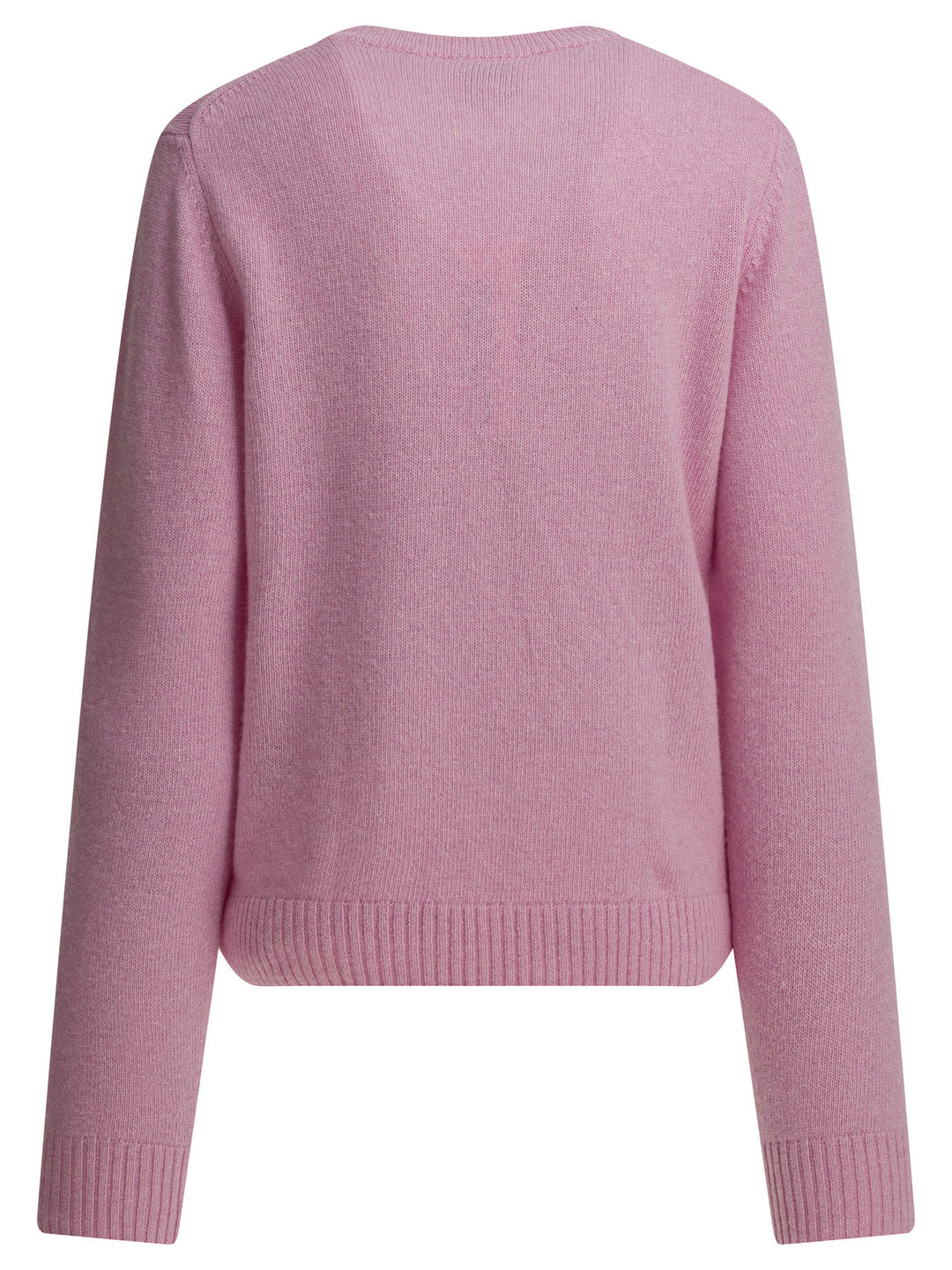 Ganni Wool Sweater With Print Knitwear - Rosa | 8eb9ef5dbc3f18833b2b6618f73a55438c4c8efd