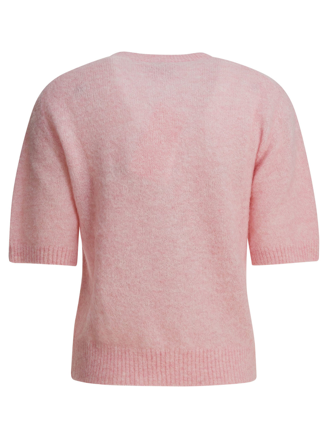 Ganni Alpaca Blend Crewneck Sweater Knitwear - Rosa | 7a31600641a77009e485c03c0d73be13d6ecdb9a