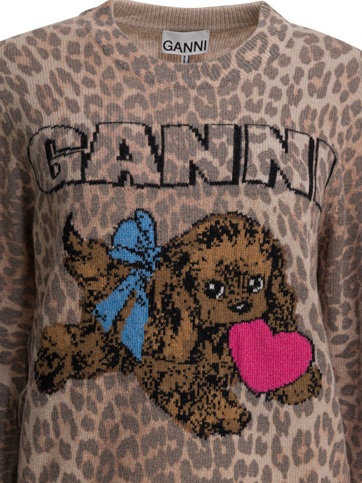 Ganni Puppy Knitwear - Marrone | fc9e5b483ee64666da687296d13d1b423807e561