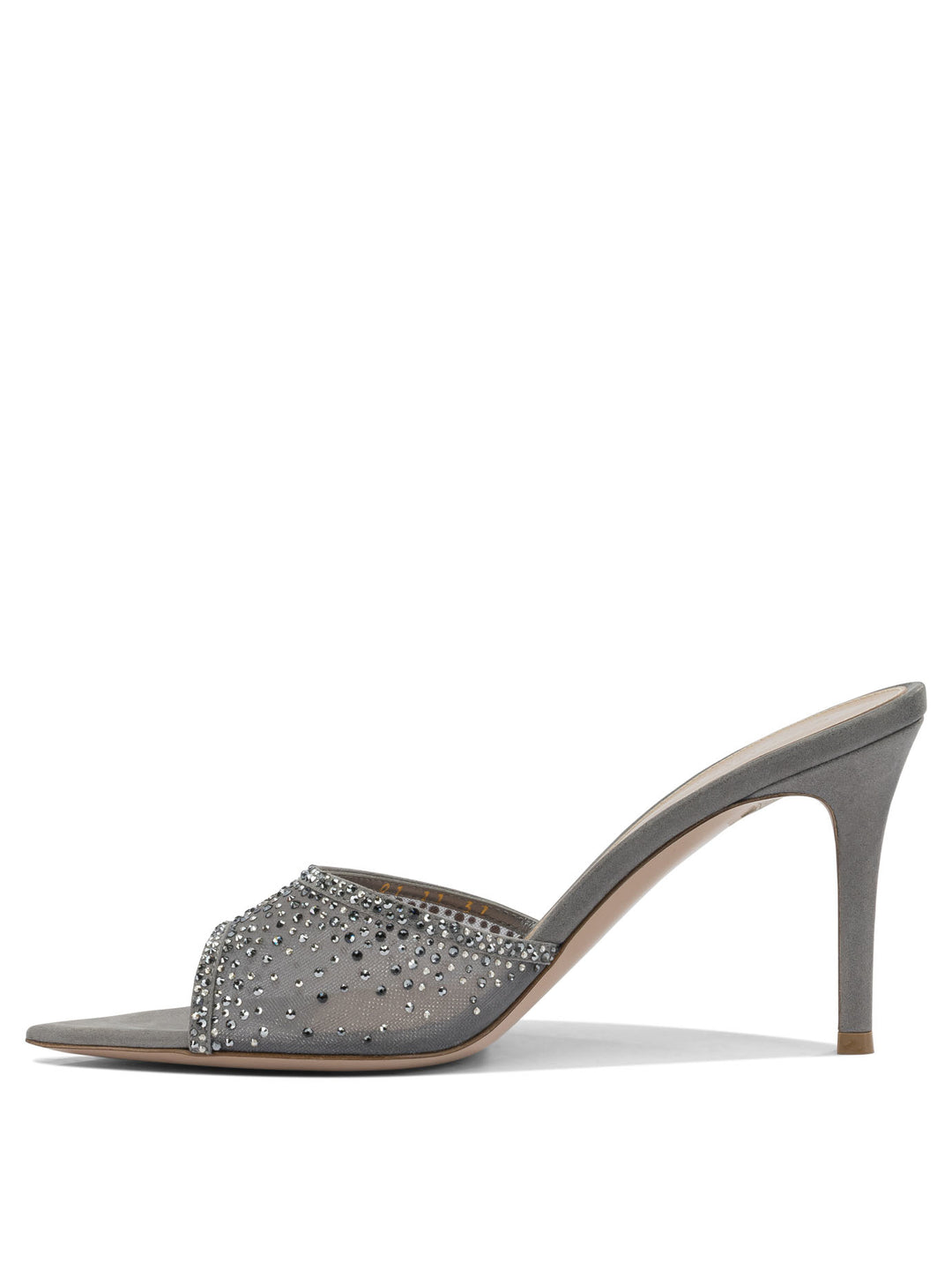 Gianvito Rossi Rania Mule 85 Mm Sandali - Grey | cd8d1195b0a93c915533b909c50cd7fdad0c9f1b