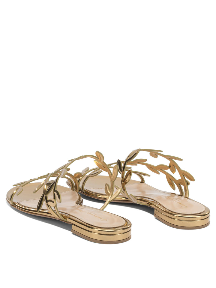 Gianvito Rossi Flavia Sandali - Oro | 30a17e859a6c0a58a58d3d3cb0a17d861f9cd972