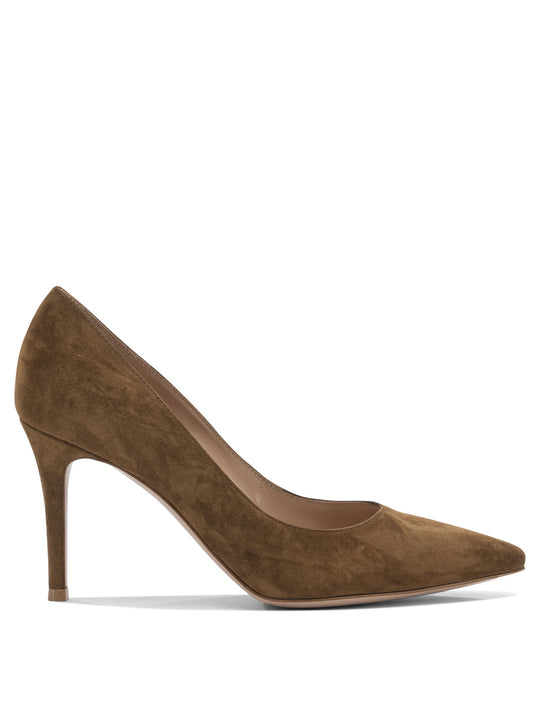 Gianvito 85 Mm Heeled Shoes Marrone