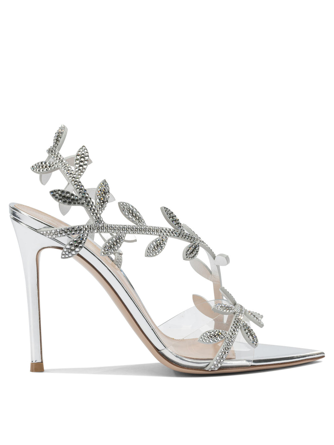 Gianvito Rossi Crystal Flavia 105mm Sandali - Silver | e5a1c7cb32187884cb898ad38fb14b5002f9ef75