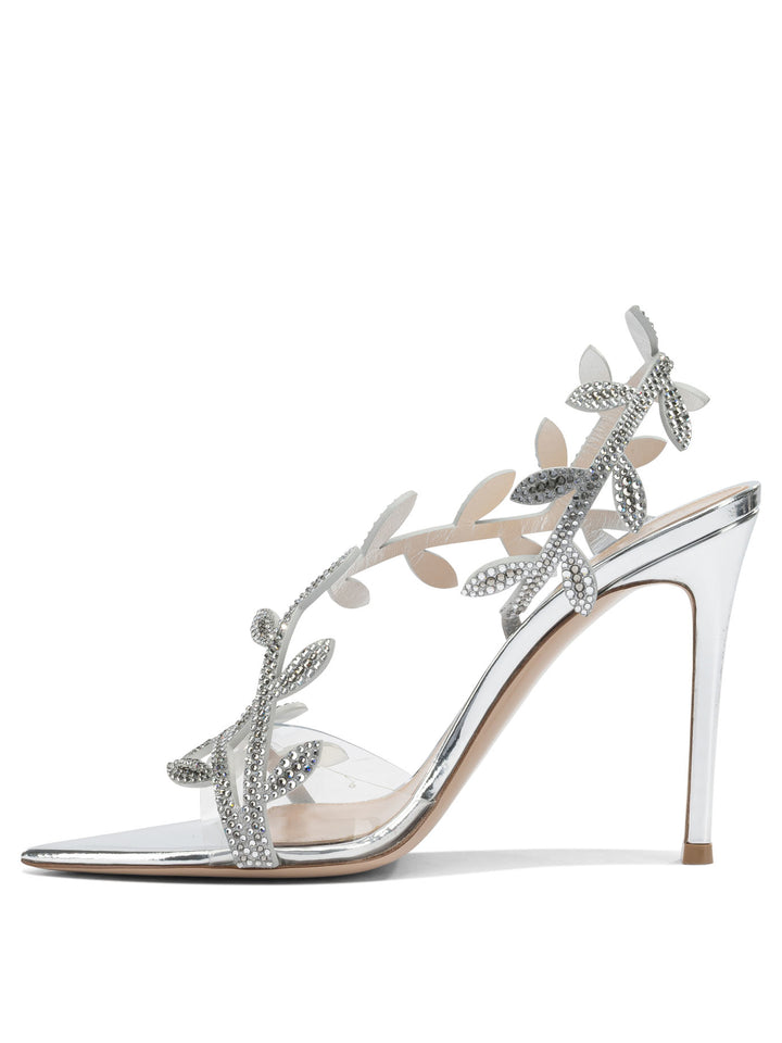 Gianvito Rossi Crystal Flavia 105mm Sandali - Silver | 0ee94e1dedb7076b6212428ac4ab7d9f4cd7848d