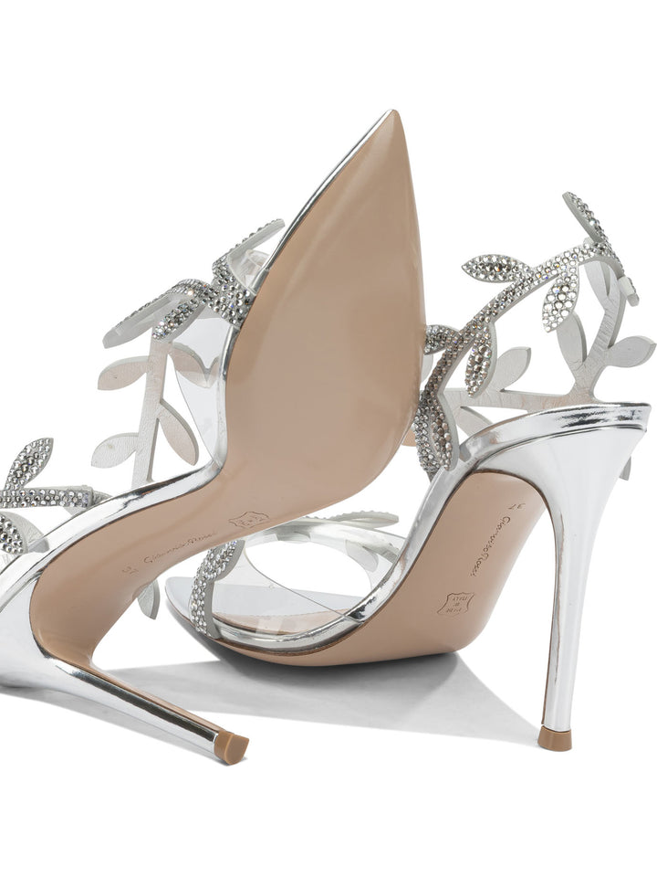 Gianvito Rossi Crystal Flavia 105mm Sandali - Silver | 2c3bcfdf07a7b800463ec5babe6d4378c7ea1288