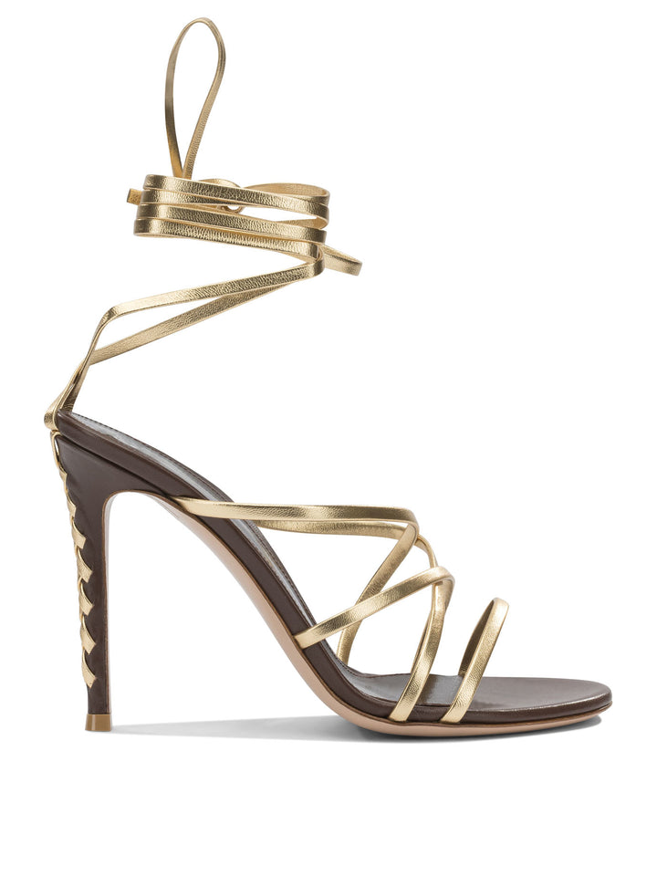 Gianvito Rossi Heeled Sandali - Oro | 9fd51972be92be130c5b1081ea0a535a3875e95b