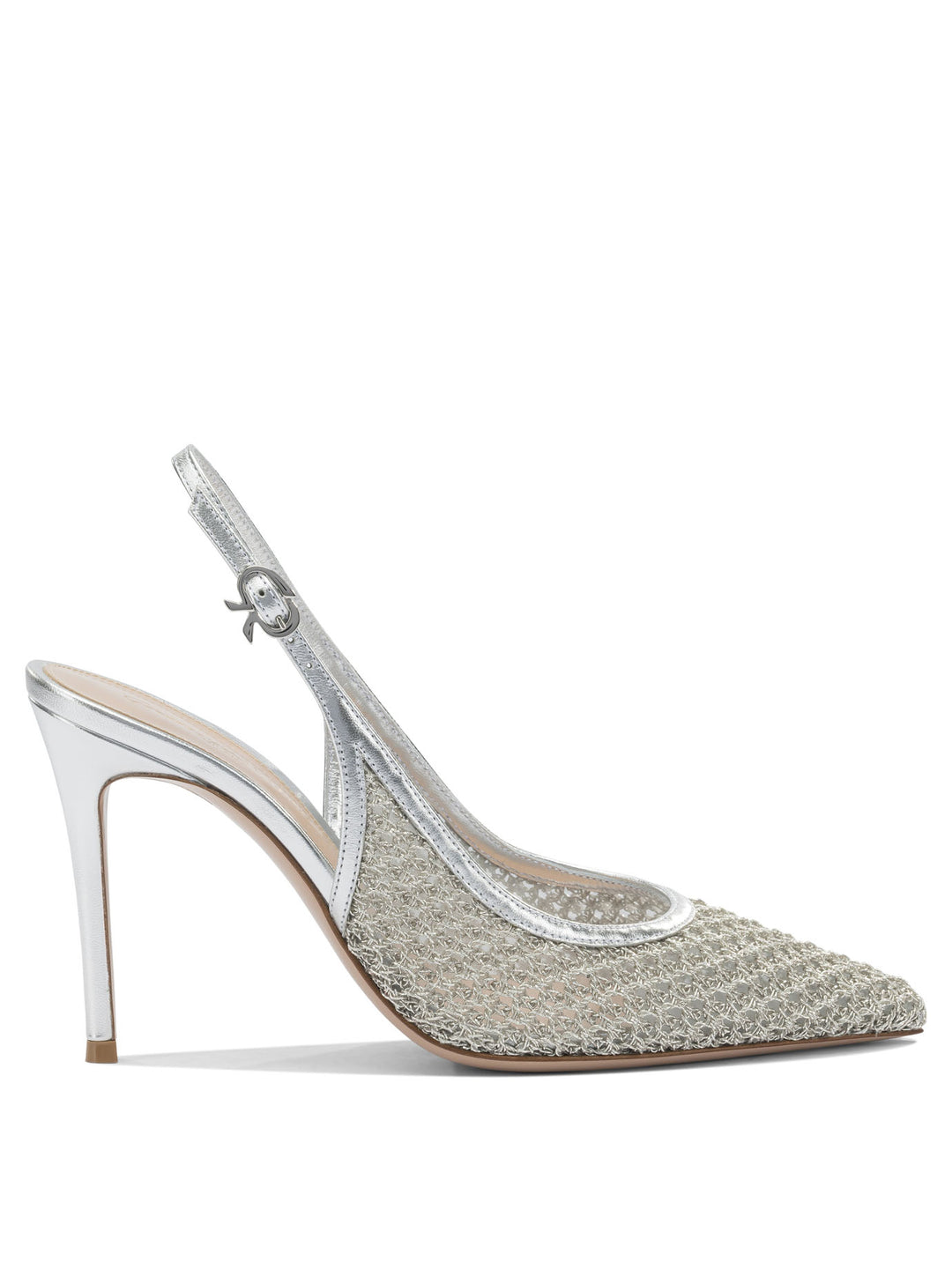 Gianvito Rossi Nikki 95 Mm Heeled shoes - Silver | cb5be44300ad7399bb5dd95b0d4edaac57835055