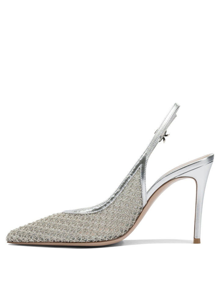 Gianvito Rossi Nikki 95 Mm Heeled shoes - Silver | d8c39705dcee3de6b5393db33f3b8f789f6db012