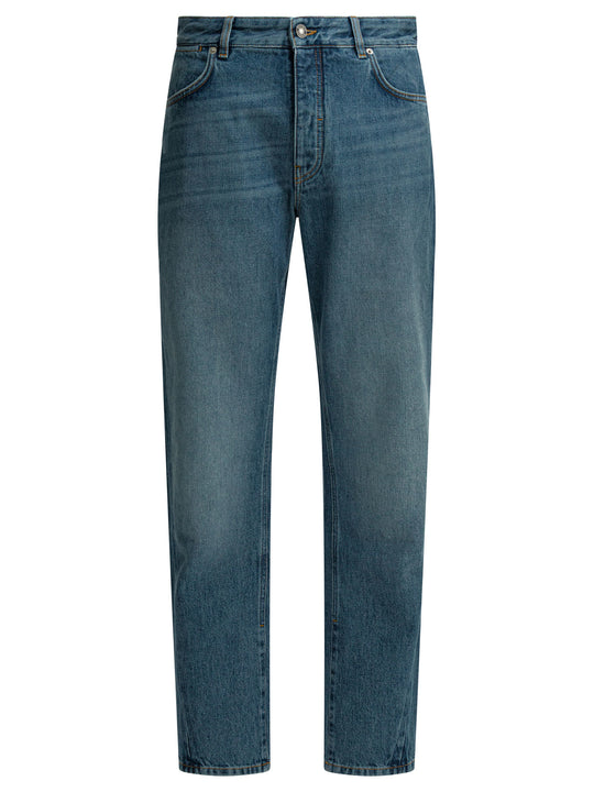 Couture Seam Shadow Jeans Blu