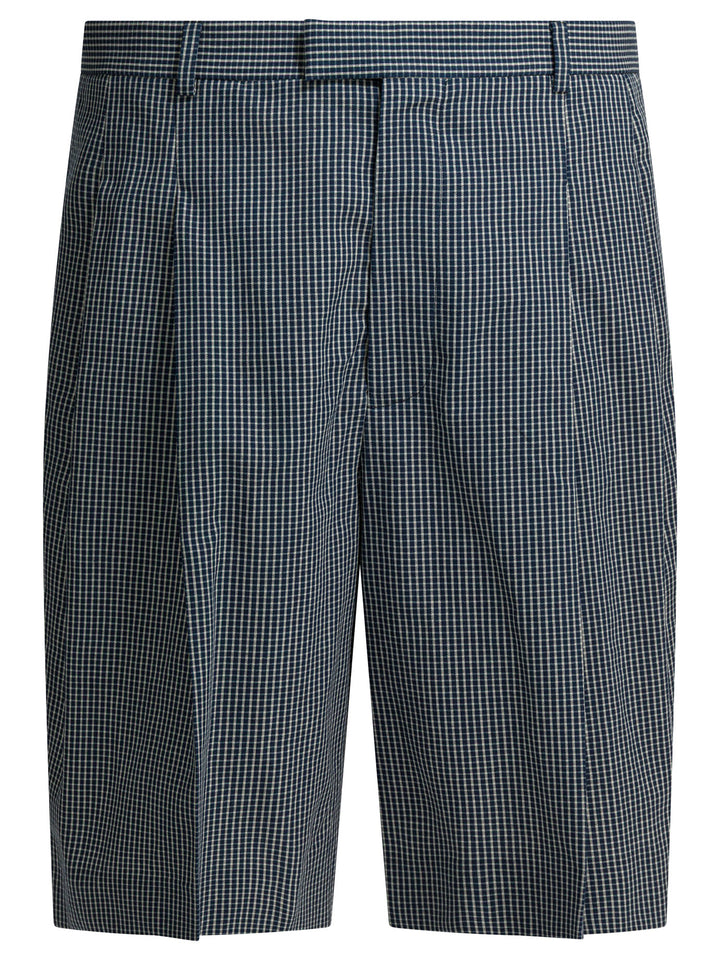 Givenchy Formal Plaid Shorts - Blu | 02ea034673a41395fdc7ab2be6f29c9bbfe440b6