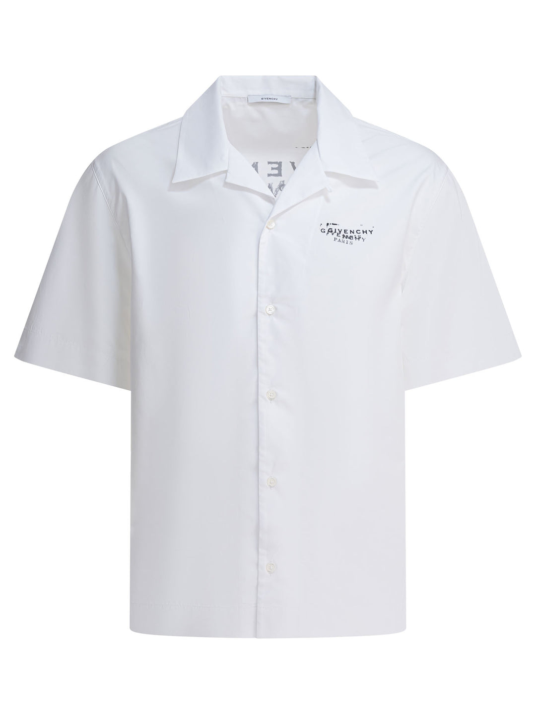 Givenchy Cotton Short-Sleeved Shirt Shirts - Bianco | cc383563a757c0f4ca40e1fc7acfd7cef431adb5
