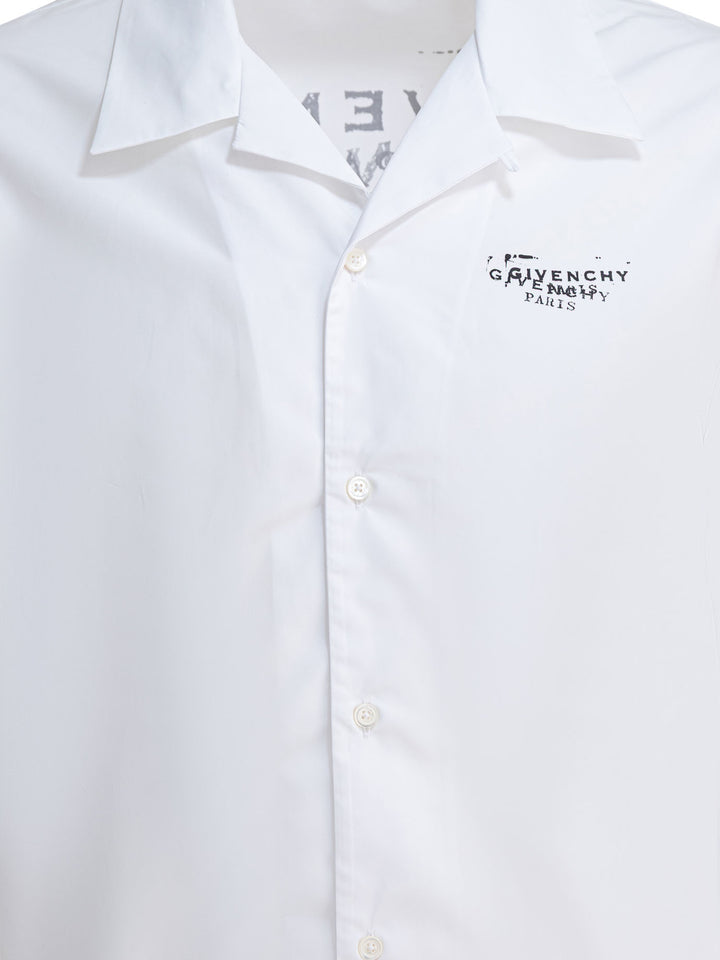Givenchy Cotton Short-Sleeved Shirt Shirts - Bianco | b9d2d0c0874c0ae6c35b11d7f1c7b93a89850f6a