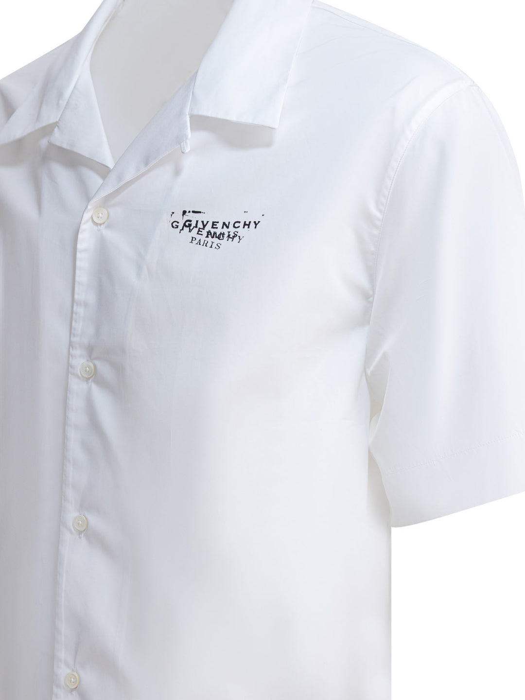Givenchy Cotton Short-Sleeved Shirt Shirts - Bianco | a8fe5cc4b8c66f8cb3ddbbf0680fb7f90cb031c3