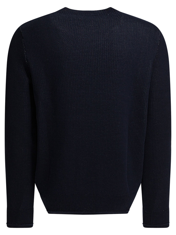 Givenchy Sweater With Embroidered Logo Knitwear - Blu | da6fa6e50a40b368f46258459434f7b72a26d5d0