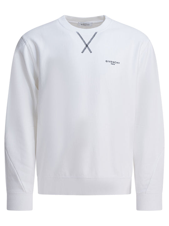 Couture Seam Sweatshirts Bianco