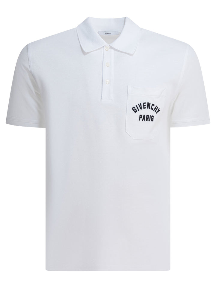 Givenchy Cotton Short-Sleeved Polo Shirt Polo shirts - Bianco | f04a7465eca469df1e7be7eaf48c9187e09712b7