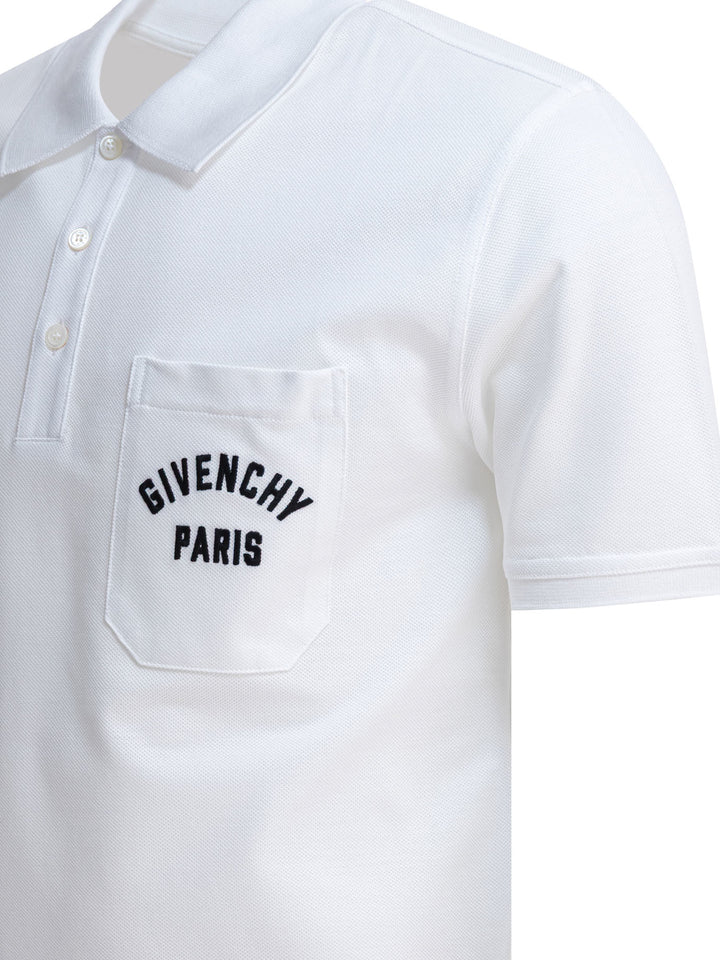 Givenchy Cotton Short-Sleeved Polo Shirt Polo shirts - Bianco | 0f417c7c722d5ff299a6da4f454115b9887b573b